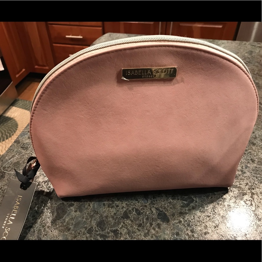 Isabella Scott Makeup Pouch, NWT, pale pink